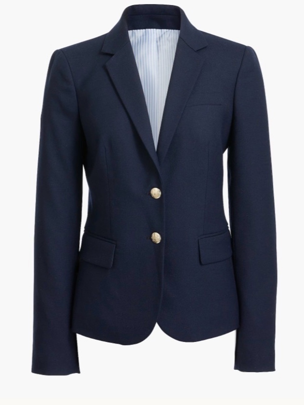 NWT J. CREW Original Schoolboy Blazer Navy Wool Blend 14